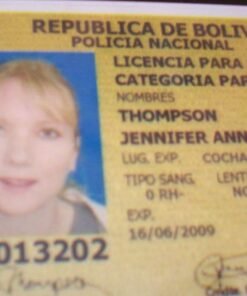 Bolovia Fake Driver’s License for Sale