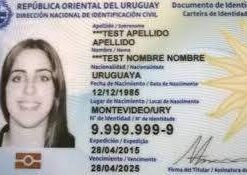 Buy Real ID Card of Uruguay